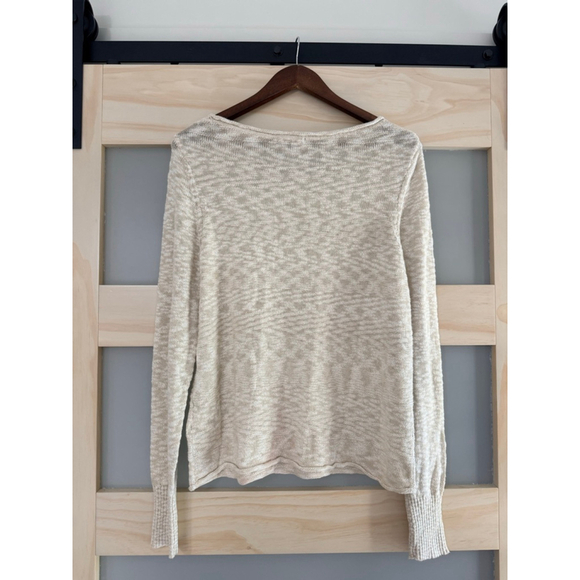 Lilla P Women’s Lightweight Knit Sweater Beige Tan Long Sleeve Size L NWT - Picture 2 of 5